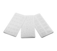 3 Pièces Plaque de Stamping Rectangulaire pour Ongles | Usage à Domicile, Structure Simple et Pratique, Motifs Détaillés, pour Débutantes et Expertes