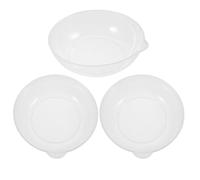 3 Pièces Plateau de Pesée, Bol 800ml en Plastique Blanc | Graduations Précises, Bol Transparent, Usage la Cuisine et Préparation Repas, pour Farine et Aliments