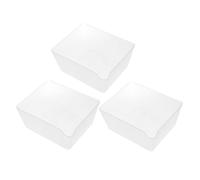 3 Pièces Plateau de Pesée Cuisine Transparent PP 1200ml, Gradué | Bol Réutilisable, Léger et Facile à Nettoyer, pour Ingrédients et Particules Cuisine et Pâtisserie