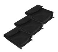 3 Pièces Pochette à Pile 9v pour Micro de Basse, Étui Nylon Réutilisable | Fixation Élastique au Dos de L’instrument Sangle, Fermeture Autoagrippante, Changements Rapides D’une Seule Main, du Bruit