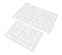 3 Pièces Pochoir à Peindre Lettres et Chiffres Modèle de Dessin