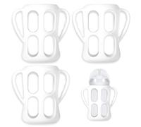 3 Pièces Poignées de Biberon pour Philips Avent Natural Baby Bottles 9oz, Easy Grip Poignées de Biberon en Silicone Accessoires pour Philips Avent Biberons, Laissez Bébé Être Indépendant