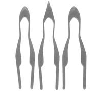 3 Pièces Pointes de Pyrogravure en Fil de Fer Argenté | Lot de Pointes Interchangeables, Fer, Embout Métallique pour Brûleur à Bois, Atelier Créatif et DIY
