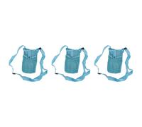 3 pièces Porte-Bouteille d’Eau, Manchon à bandoulière en Nylon réglable avec Sangle d’épaule pour la Gym, la randonnée, Le Camping, la Plage, la Marche et Les Bouteilles d’Eau pour (Bleu Clair)