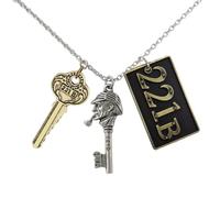 3 Pièces Porte Clef Holmes - 221B Porte-clés - Watson Porte-Clés Rétro - Cadeaux pour Fille, Sherlock Porte-Clés Vintage, Cadeaux D'anniversaire pour Femme, Petite Amie, Petit Ami