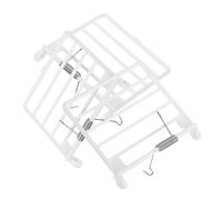 3 Pièces Porte de Cage à Oiseaux Ressorts, de Remplacement Blanche | Plastique, Installation Facile et Stable, pour Cage D’oiseaux, Empêche les Sorties