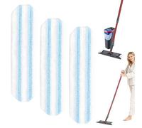 3 Pièces pour Vileda H2PrO Balai Serpillere Recharge Kit, Flat Mop Lavette Absorbante Recharge, pour Enlevez Les Taches Sales Gardez Le Sol Propre