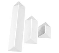 3 Pièces Prisme Optique Triangulaire en Cristal | Barre Triangulaire, Démonstration Scientifique, Réduit la Dispersion Lumineuse, pour Recherche et Photographie