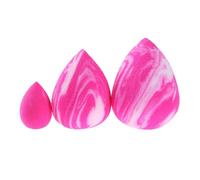 3 Pieces Professionnel Femmes Doux Maquillage Eponge Bouffee Beaute Maquillage Bouffee Fond De Teint Goutte D'eau Forme Eponges