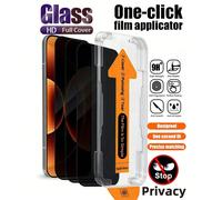 3 pièces Protecteur d'écran de téléphone Android Vie privée Clic unique Installation sans poussière Verre trempé anti-espionnage Anti-explosion et résistant aux rayures Compatible avec Samsung Galaxy 
