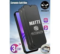 3 pièces Protecteur d'écran en film céramique mat pour Samsung Galaxy S26 S25 A57 A37 / Compatible avec Xiaomi 14T 15T 13T Pro A5 A4 A3 Note 13 14 4G 5G. Anti-empreintes digitales, revêtement lisse, s