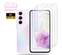 3 pièces Protecteur d'écran en verre haute définition, convient pour Samsung Galaxy S20 FE/S21 FE/A02/A02S/A03/A23/A24/A25/A31/A72/S24 FE/A06/A06/A36/A56/A26/A17/A07/S26 Ultra/S26 Plus/S25/S25 Ultra/S