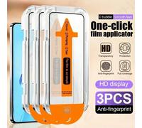 3 pièces Protecteur d'écran en verre trempé anti-poussière HD, résistant aux explosions et aux rayures, compatible avec Samsung Galaxy S25 S24 A56 A36 A16 A26/Redmi Note 14 13 Pro 4g 5g/Compatible ave