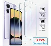 3 pièces Protecteur d'écran en verre trempé HD clair compatible avec Samsung Galaxy, OPPO, Redmi Note 11 12 13 Pro 14 10C 12C 13C 14C A1 A2 A3 A4 A5 POCO X6 F6 X5 F5 X4 F4 10C 12C 13C 14C Reno 12F 13F