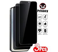 3 pièces Protecteur d'écran en verre trempé transparent anti-espion 9H compatible avec 16 Pro Max/compatible avec Galaxy S25 Ultra/compatible avec Xiaomi Redmi. Anti-choc et anti-chute, sans bulles. F