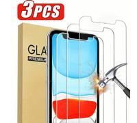 3 pièces Protecteur d'écran en verre trempé transparent pour iPhone 17/11/XR /16 Pro Max/16/16 Pro/16 Plus/15 Pro Max/15/15 Pro/15 Plus/14 Pro Max/14/14 Pro/14 Plus/13 Pro Max/13/13 Pro/12 Pro Max/12/