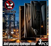 3 pièces Protecteur d'écran hydrogel anti-choc, film hydrogel anti-espionnage, protecteur d'écran de confidentialité à couverture complète compatible avec Huawei/Honor 50 70 90 200 400 Lite/GT/Smart/P