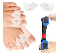 3 Pièces Protecteurs d'orteils Petit à Trois Trous, Petit Separateur Orteil, Ecarteur d'Orteils Petit, pour orteils qui se chevauchent, orteils bouclés, Avec bande d'entraînement pour le gros orteil