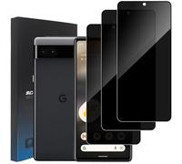 3 Pièces Protection D'écran Anti-Espion pour Google Pixel 6A, Dureté 9H Ultra Résistant Couverture Complète Film en Verre Trempé Protection D'écran pour Google Pixel 6A, Déverrouillage du Visage