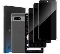 3 Pièces Protection D'écran Anti-Espion pour Google Pixel 7A, Dureté 9H Ultra Résistant Couverture Complète Film en Verre Trempé Protection D'écran pour Google Pixel 7A, Déverrouillage du Visage