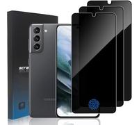 3 Pièces Protection D'écran Anti-Espion pour Samsung Galaxy S21 6.2", Ultra Résistant Film en Verre Trempé Protecteur D'écran de Confidentialité Samsung Galaxy S21, Compatible Lecteur d’Empreinte