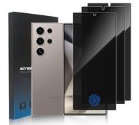 3 Pièces Protection D'écran Anti-Espion pour Samsung Galaxy S24 Ultra 6.8", Ultra Résistant Film en Verre Trempé Protecteur D'écran de Confidentialité Galaxy S24 Ultra, Compatible Lecteur d’Empreinte