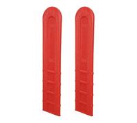 3 Pièces Protège-tronçonneuse PE Rouge, Installation Facile | Cache-chaîne Plastique, Réduit le Risque en Forêt, Empêche le Déraillement, pour Guide-chaîne 20 Pouces