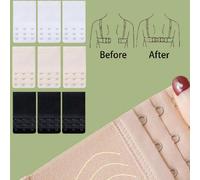 3 pièces rallonges de soutien-gorge élastiques, rallonges de bretelles de lingerie pour femmes (2 crochets/3 crochets), crochets de rallonge de soutien-gorge (pour les soutiens-gorge/les soutiens-gorg