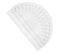 3 Pièces Rapporteur D’angle en Plastique Semi-circulaire 180° | Outil de Mesure Précis, Aide au Tracé Géométrique, pour École et Cours de Mathématiques