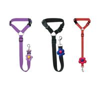 3 Pièces Réglable Ceinture Securite Chien Voiture, Coussin Élastique Anti-Vibration Ceinture Sécurité Chien, Empêche La Conduite Perturbée, Assure La Sécurité De La Voiture