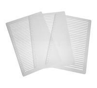 3 Pièces Règle en Plastique pour Étudiants Université 10mm 9mm 8mm | Présent Rentrée, Gabarits Multi-usages, Lignes Précises, Léger et Portable, pour Bibliothèques et Professionnels