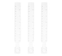 3 Pièces Règle Loupe 2x en Abs pour Mesure Précise