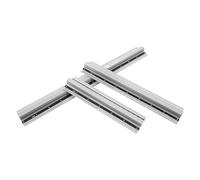 3 Pièces Règles de Mesure en Aluminium avec Poignées, Argenté | Outil de Mesure Portatif, Prise Confortable et Sûre, Précision pour Étudiants et Bricoleurs, Usage Bureau