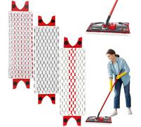 3 Pièces Replacement Microfibre Pad, UltraMax Vileda Kit Serpillière Recharge, Tissu Remplacement Tête Vadrouille pour Balai Plat, Taches Sols Durs Lavage, Verre, Marbre, Carreaux Céramique