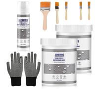 3 Pièces Revêtement Imperméable Transparent, Colle Etanche Transparente, 700g Invisible Waterproof Agent, Waterproof Anti-leakage Agent pour Salle de Bains, Toilettes, Carrelage, Murs, Toit