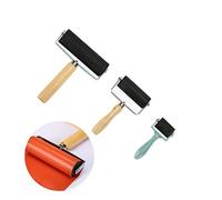 3 Pièces Rouleau de Caoutchouc Brayer, Rouleau Dencre Brayer, Rouleau de Peinture d'Encre Peinture à l'Huile D'Art Artisanat de Peinture Outil, Outils pour Estampage à L'encre, Rouleau