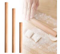 3 Pièces Rouleau de cuisson en bois de hêtre à rouler, Rouleau À Pâtisserie en Bois de Hêtre, Trois Tailles Rolling Pin (16/25/30cm), Mini Rouleaux à Pâtisserie en Bois pour Pâte, Fondants, Pizzas