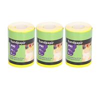 3 Pièces Rouleau de Papier Abrasif en Céramique Oxyde D'alumine Papier Abrasif 80 Grain Longboard Continu Jaune Rouleau de Papier Abrasif pour le Travail du Bois