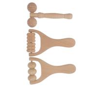 3 Pièces Rouleau Facial en Bois, Massage Précis Visage | Bois Kaki, Usage Portable et Pratique, pour Épaules et Bras, Routine Soin, Détente Après une Longue Journée