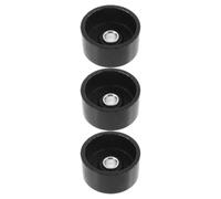 3 Pièces Roulettes de Vérin Horizontal, Roue Avant Noire | Acier, Remplacement Simple, pour Entretien Véhicule et Usage Routier, Réduit le Basculement, Mobilité Restaurée