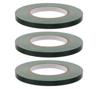 3 Pièces Ruban Adhésif Floral Vert PE pour Tiges de Bouquet, 0,4'' X 50 M | Stable à Température Ambiante, Élastique, Imperméable et Auto-adhésif, pour Compositions Fraîches