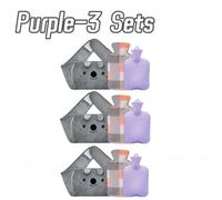 3 Pièces Sac D'eau Chaude Taille Couverture Ceinture Ventre Abdominale Bande Chauffante Taille Chaude Couverture Ceinture Pour Cou Main Avec Sac De Bouteille D'eau Chaude - Type Purple-3 Sets #A
