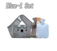 3 Pièces Sac D'eau Chaude Taille Couverture Ceinture Ventre Abdominale Bande Chauffante Taille Chaude Couverture Ceinture Pour Cou Main Avec Sac De Bouteille D'eau Chaude - Type Blue-1 Set