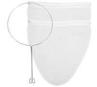 3 Pièces Sachet Filtre à Thé avec Poignée en Acier Bague | Coton Blanc, pour Maison et Café, Accessoires Goutte à Goutte, Usage sans Particules, Arôme Pur