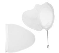 3 Pièces Sachet Filtre à Thé avec Poignée en Acier Inoxydable | Accessoire pour Café et Maison, Coton et Anneau Acier, Remplace le Papier Filtre, Boisson Lisse