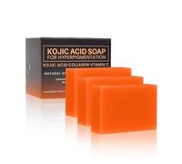 3 Pièces Savon à L’acide Kojique, Kojic Acid Soap, Savon éclaircissant pour la Peau, l'hyperpigmentation Savon Hydratant, Savon Anti-taches, Peau Bar Soap, Barre de Savon Nettoyante pour Visage Corps