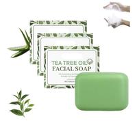 3 pièces Savon D'arbre À Thé Antifongique, Savon Antifongique À L'huile D'arbre À Thé, Traitement Antifongiques Antibactérien, Naturel Tea Tree Oil Facial Soap Bar Pour Pied, Visage, Corps