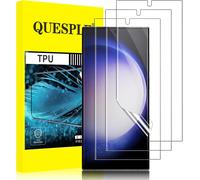 [3 Pieces] Screen Protector For Samsung Galaxy S23 Ultra 5g, High Quality 3d Curved Full Coverage Tpu Screen Protector Film Bubble-Free Compatible With Fingerprint Reader