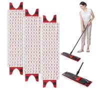 3 Pièces Serpillere Recharge pour Vileda Balai Microfibre Kit, Têtes de Balai Plates pour Vileda Ultramax Mop/UltraMax Plus 2 en 1 Absorbante Recharge, pour Taches de Nettoyage pour Lavage Sol