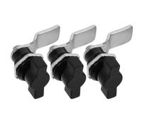 3 Pièces Serrure Métallique à Came sans Clé pour Armoire et Boîte | Poignée en T, Usage Industriel, ABS et Métal, pour Porte de Coffret et Équipement
